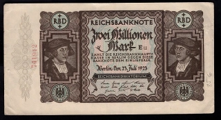 2 Millionen Mark 1923