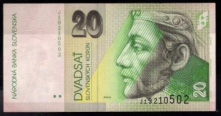 SK24/ 20 Sk - Slovensko - Séria J, 1999