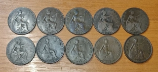 LOT 1/2 Penny 1920 - 1929