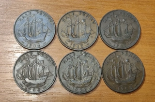 LOT 1/2 Penny 1944 - 1953