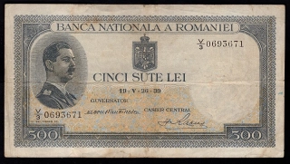 500 Lei 1939