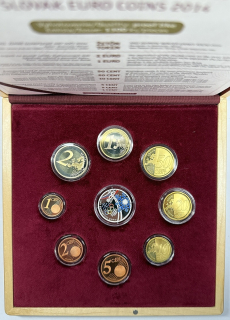 2014 Sada Slovenských Euro mincí PROOF - OH Soči