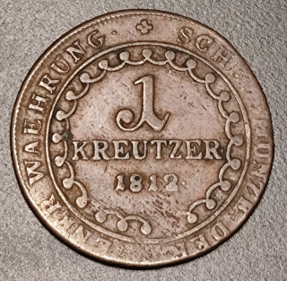 1 Kreuzer 1812 E
