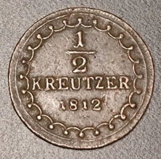 1/2 Kreuzer 1812 S