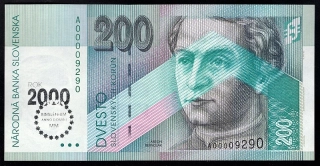 SK30/ 200 Sk - Slovensko - Séria A, 1995 BIMILÉNIUM