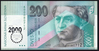 SK30/ 200 Sk - Slovensko - Séria A, 1995 BIMILÉNIUM UNC