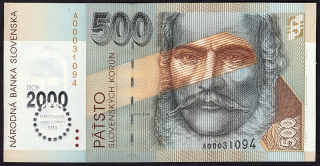 SK31/ 500 Sk - Slovensko - Séria A, 1993 BIMILÉNIUM
