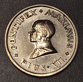 Strieborná medailička Pius XII.