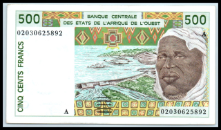 500 Frankov - Západná Afrika BCEAO