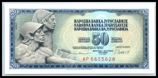 50 Dinárov 1981 - Juhoslavia