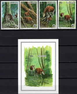 0875-0878 + 0879 BL 50 Fauna