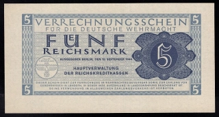 Wehrmacht - 5 Reichsmark 1944 UNC