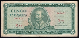 5 Pesos 1972 - Kuba