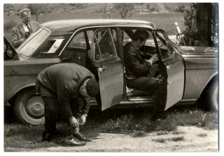 Dobová fotografia - automobil - veterán