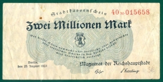 2 Millionen Mark - Nemecko, r. 1923