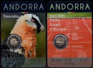 2025 - 2x Pamätná minca Andorra 2€