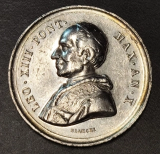 Medaila Lev XIII. 1888