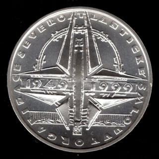 21/ 200 KČ 1999 - 500. Výročí založení Oraganizace Severoatlantické smlouvy NATO