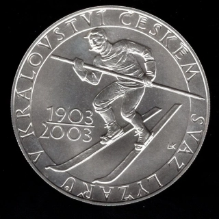 42/ 200 KČ 2003 - 100. výročí ustavení Svazu lyžařu v Království češkém