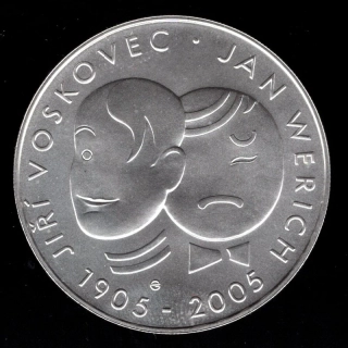 48/ 200 KČ 2005 - 100. výročí narození Jana Wericha a Jiřího Voskovce