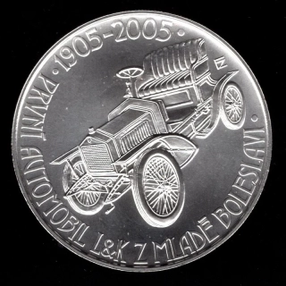 49/ 200 KČ 2005 - 100. výročí výroby prvního automobilu v Mladé Boleslavi