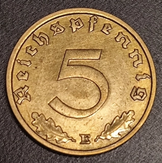 5 Pfennig 1938 E
