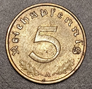 5 Pfennig 1939 A