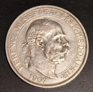 5 Koruna 1907 Korunovácia