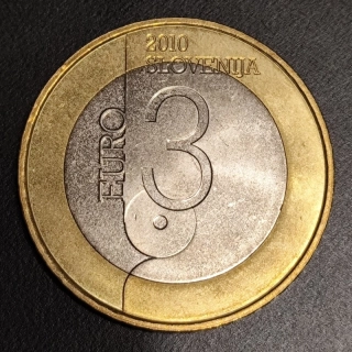 3 Euro Slovinsko 2010