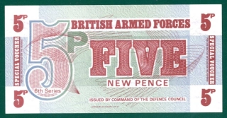 Anglicko - 5 New Pence