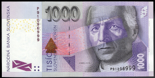 SK44/ 1000 Sk - Slovensko - Séria P, 2005 aUNC