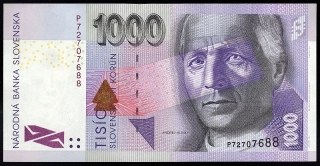 SK44/ 1000 Sk - Slovensko - Séria P, 2005 aUNC