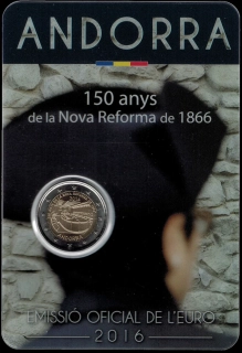 2016 II. - Pamätná minca Andorra 2€