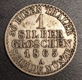 1 Groschen 1865 A