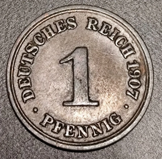 1 Pfennig 1907 F