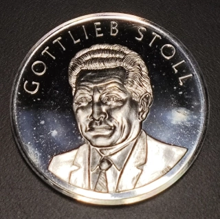 PROOF strieborná medaila Gottlieb Stoll