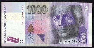 SK39/ 1000 Sk - Slovensko - Séria P, 2002