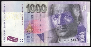 SK34/ 1000 Sk - Slovensko - Séria P, 1999