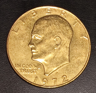 1 Dollar 1972 Pozlátený
