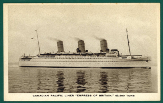 Kanadský tichomorský parník "Empress of Britain"