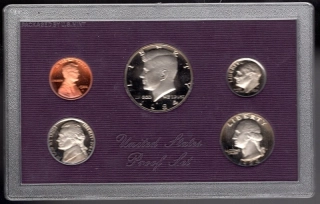 Sada mincí USA PROOF 1984