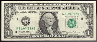 1 Dollar 1999 K