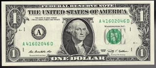 1 Dollar 2009 A
