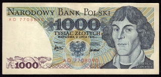 1000 Zlotých 1975 , Séria AD