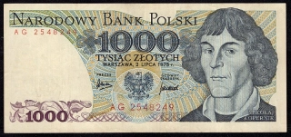1000 Zlotých 1975 , Séria AG