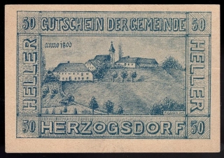 50 Heller 1920 aUNC - Herzogsdorf