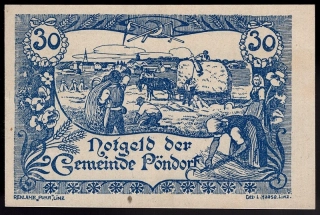 30 Heller 1920 aUNC - Pöndorf