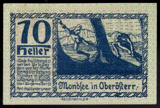 10 Heller 1920 UNC - Mondsee