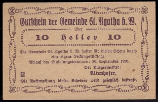 10 Heller 1920 - Agatha