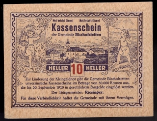 10 Heller 1920 - Bischofstetten